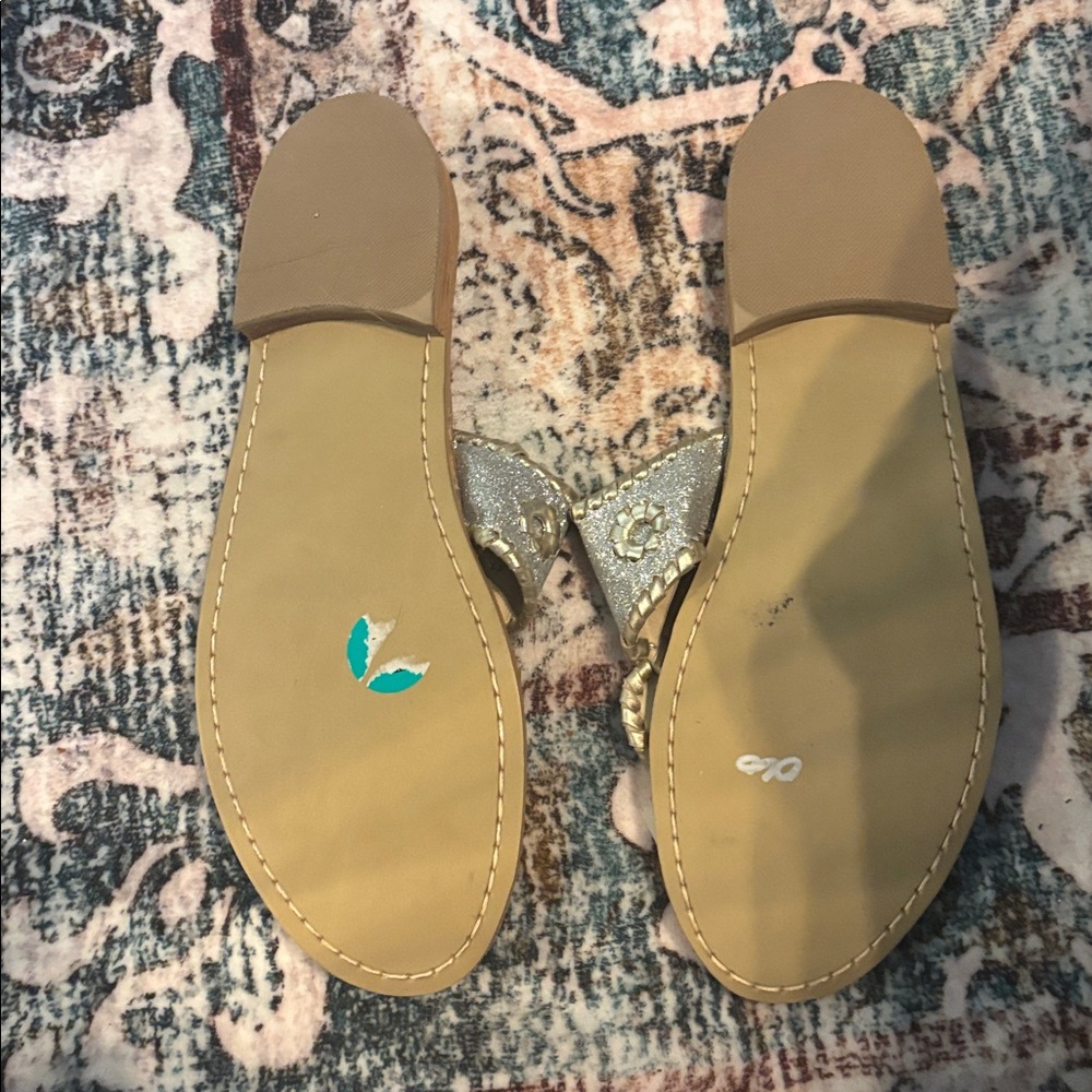 Jack Rogers Sandals — Silver Glitter Women’s - Picture 3 of 3